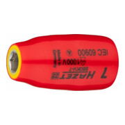 HAZET Inserto per chiave a bussola, esagonale 880KV-7, Attacco quadro, cavo, 10mm (3/8"), Profilo trazione esagono esterno, 7mm