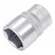 HAZET Inserto per chiave a bussola, esagonale 900-22, Attacco quadro, cavo, 12,5mm (1/2"), Profilo trazione esagono esterno, 22mm-1