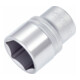 HAZET Inserto per chiave a bussola, esagonale 900-24, Attacco quadro, cavo, 12,5mm (1/2"), Profilo trazione esagono esterno, 24mm-1