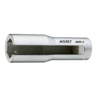 HAZET Inserto per sonda Lambda 4680-1, quadro cavo 12,5 mm (1/2"), profilo esagonale esterno 22