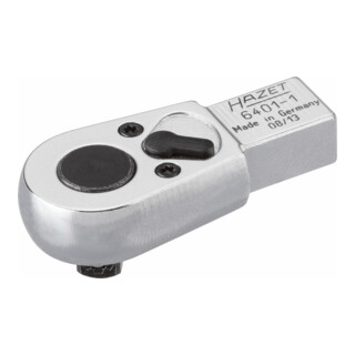 HAZET Insteek-omschakelratel 6401-1 ∙ Insteekvierkant 9 x 12 mm ∙ Vierkant massief 6,3 mm (1/4 inch)