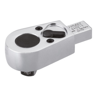 HAZET Insteek-omschakelratel 6402-1 ∙ Insteekvierkant 9 x 12 mm ∙ Vierkant massief 10 mm (3/8 inch)