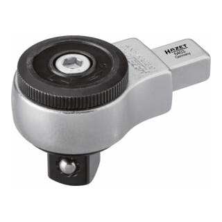 HAZET Insteek-omschakelratel 6403 ∙ Insteekvierkant 9 x 12 mm ∙ Vierkant massief 12,5 mm (1/2 inch)