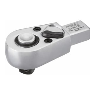 HAZET Insteek-omschakelratel 6404-1S ∙ Insteekvierkant 14 x 18 mm ∙ Vierkant massief 12,5 mm (1/2 inch)