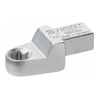 HAZET InsteekTX ringsleutel 6609C-E10 ∙ Insteekvierkant 9 x 12 mm ∙ Buiten-TX-profiel ∙ E10