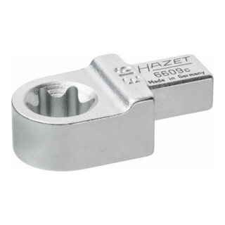 HAZET InsteekTX ringsleutel 6609C-E16 ∙ Insteekvierkant 9 x 12 mm ∙ Buiten-TX-profiel ∙ E16