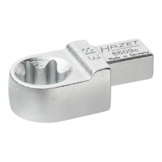 HAZET InsteekTX ringsleutel 6609C-E18 ∙ Insteekvierkant 9 x 12 mm ∙ Buiten-TX-profiel ∙ E18