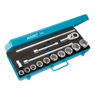 HAZET Jeu de clés à douilles 1000 ∙ Carré creux 20 mm (3/4 pouce) ∙ Nombre d'outils : 15