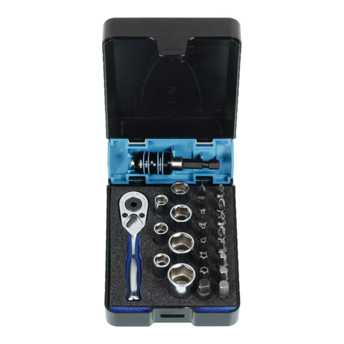 Hazet Jeu de clésà douilles, carré 1/4″ 25 pièces