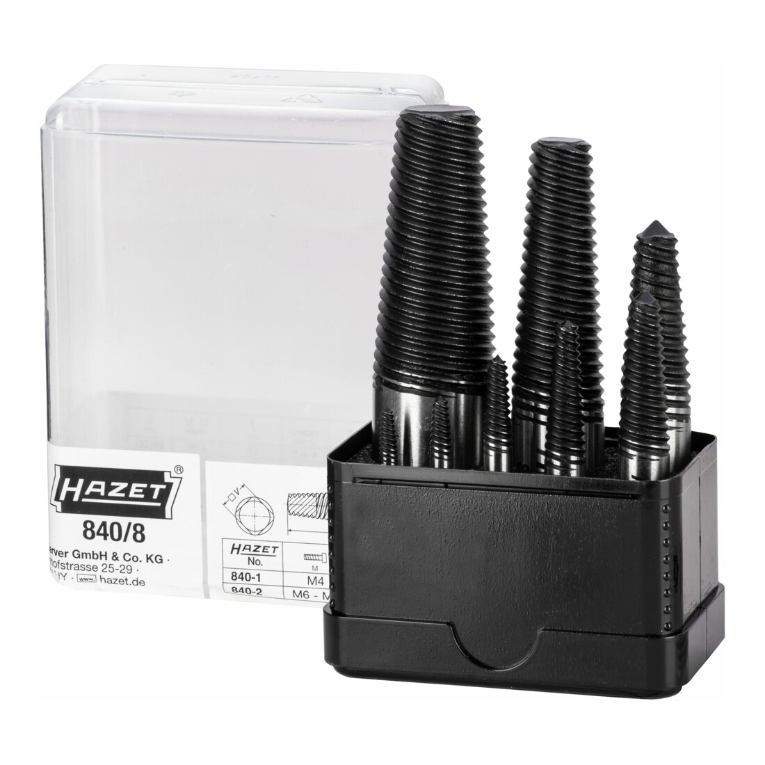 HAZET Jeu d'extracteurs des vis 840/8