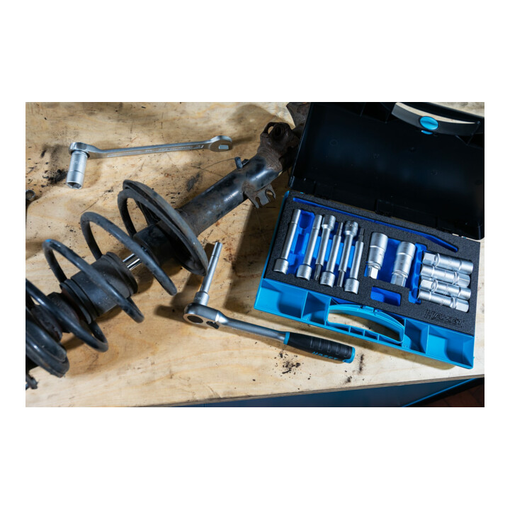 HAZET Jeu d'outils spéciaux pour amortisseur 4915/15