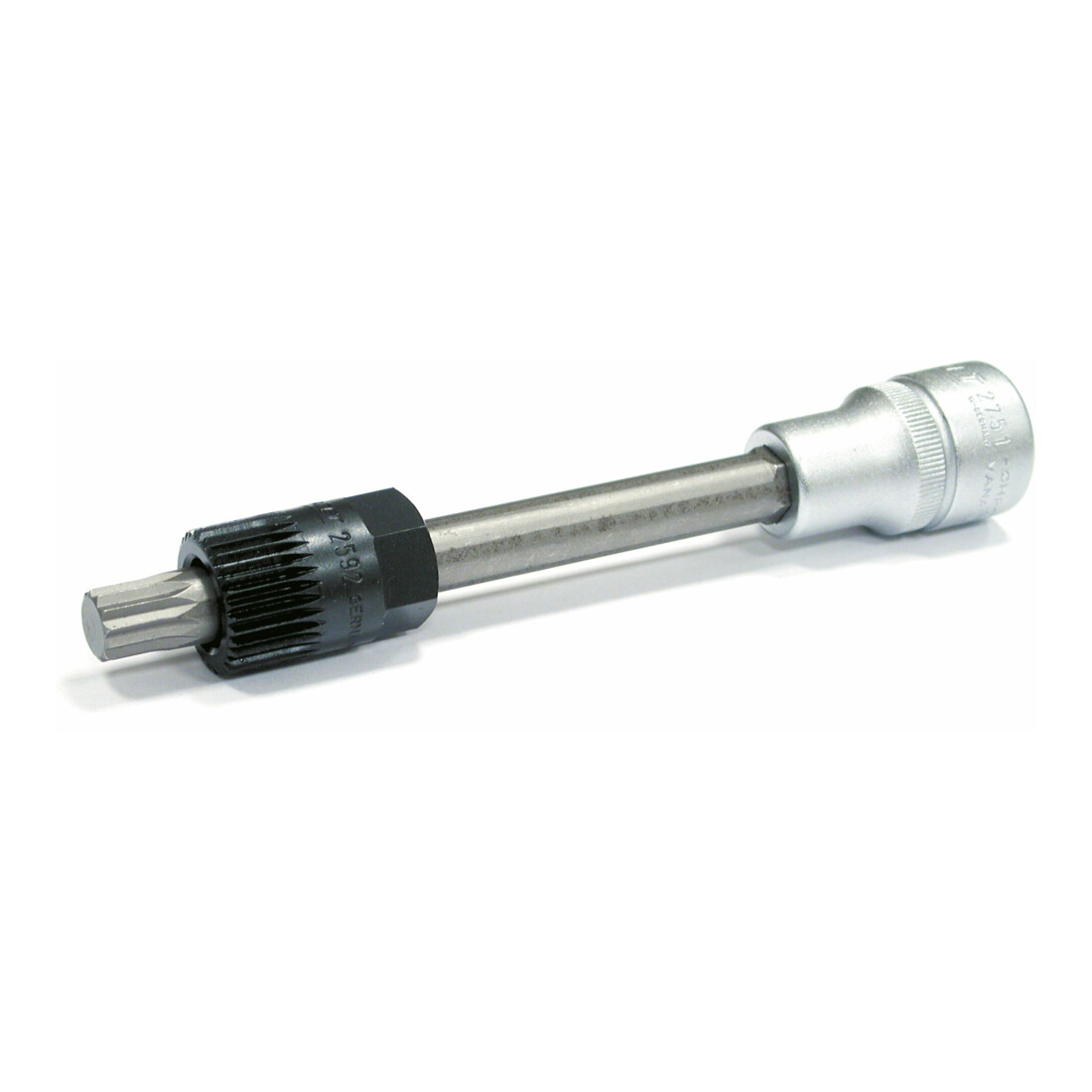 HAZET Keil(rippen)riemenscheibe-Werkzeug 4641/2 Vierkant hohl 12,5 mm (1/2 Zoll) Innen Vielzahn Profil XZN Anzahl Werkzeuge: 2