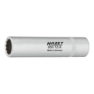 HAZET Kettenkastenverkleidungs-Einsatz 850TZ-8 Vierkant hohl 6,3 mm (1/4 Zoll) Außen-Doppel-Sechskant-Tractionsprofil 8
