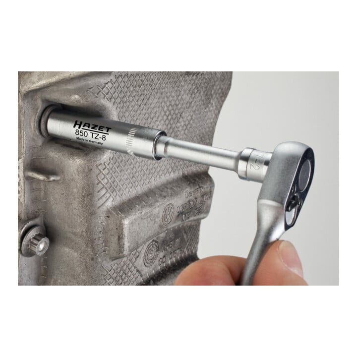 HAZET Kettenkastenverkleidungs-Einsatz 850TZ-8 Vierkant hohl 6,3 mm (1/4 Zoll) Außen-Doppel-Sechskant-Tractionsprofil 8