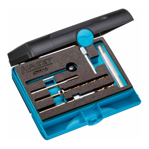 HAZET Kit de réparation filetage pour la vis de fixation de l'injecteur 4797/10 ∙ Nombre d'outils : 10