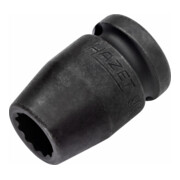 Hazet Impact, Machineschroevendraaier Socket (Dubbele Hex) 900SZ-18 Vierkante Holle 12,5 mm (1/2 in.) Buiten Dubbele Hex Tractie Profiel 18