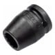 Hazet Impact, Machineschroevendraaier Socket (Dubbele Hex) 900SZ-18 Vierkante Holle 12,5 mm (1/2 in.) Buiten Dubbele Hex Tractie Profiel 18-1