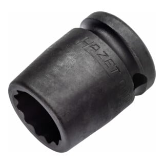Hazet Impact, Machineschroevendraaier Socket (Dubbele Hex) 900SZ-18 Vierkante Holle 12,5 mm (1/2 in.) Buiten Dubbele Hex Tractie Profiel 18