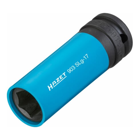 HAZET Krachtdopsleutelset 903SLG-17/3 ∙ Vierkant hol 12,5 mm (1/2 inch) ∙ Buiten-zeskant-tractieprofiel ∙ 17 mm ∙ Aantal gereedschappen: 3