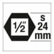 HAZET Kraftsteckschlüsseleinsatz 1/2" XZN lang-4