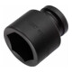 HAZET Kraft-Steckschlüssel-Einsatz (6-Kant) 1100S-50 s: 50 mm Vierkant hohl 25 mm (1")-1