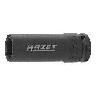 HAZET Kraft-Steckschlüssel-Einsatz (6-Kant) 902SLG-19 s: 19 mm Vierkant hohl 12,5 mm (1/2")