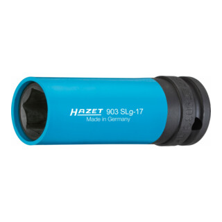 HAZET Kraft-Steckschlüssel-Einsatz (6-Kant) 903SLG-17 s: 17 mm Vierkant hohl 12,5 mm (1/2")