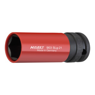 HAZET Kraft-Steckschlüssel-Einsatz (6-Kant) 903SLG-21 s: 21 mm Vierkant hohl 12,5 mm (1/2")