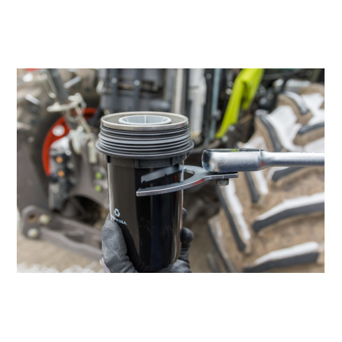 HAZET Kraftstofffilter-Schlüssel 2168-1 Vierkant hohl 12,5 mm (1/2 Zoll) Rillenprofil