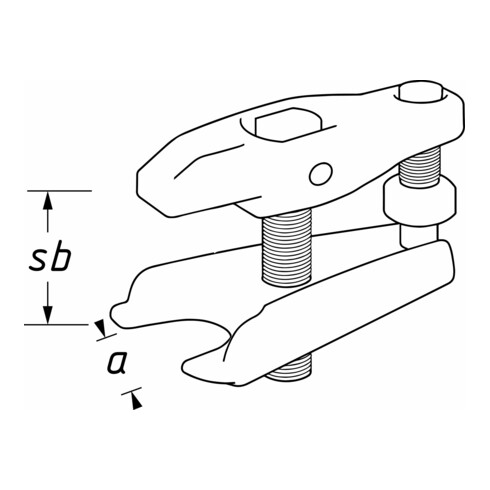 HAZET Kugelgelenk-Abzieher 1790-5