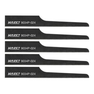 Hazet Lames de scie de rechange 93 mm 24 dents, lot de 5