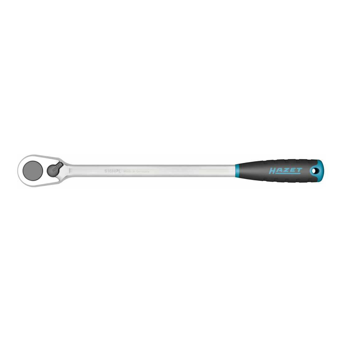 HAZET Leva a cricchetto reversibile con dentatura fine HiPer, lunga 916HPL, Attacco quadro, massiccio, 12,5mm (1/2")