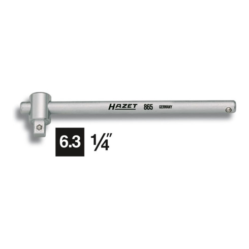 HAZET Manico a T 865, Attacco quadro, massiccio, 6,3mm (1/4")