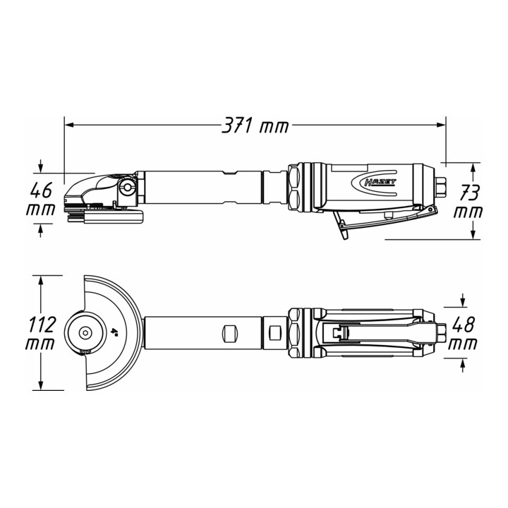 HAZET Meuleuse angulaire 9033P-8