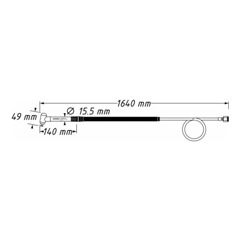 HAZET Micro ponceuse à tige, coudée 9032M-53