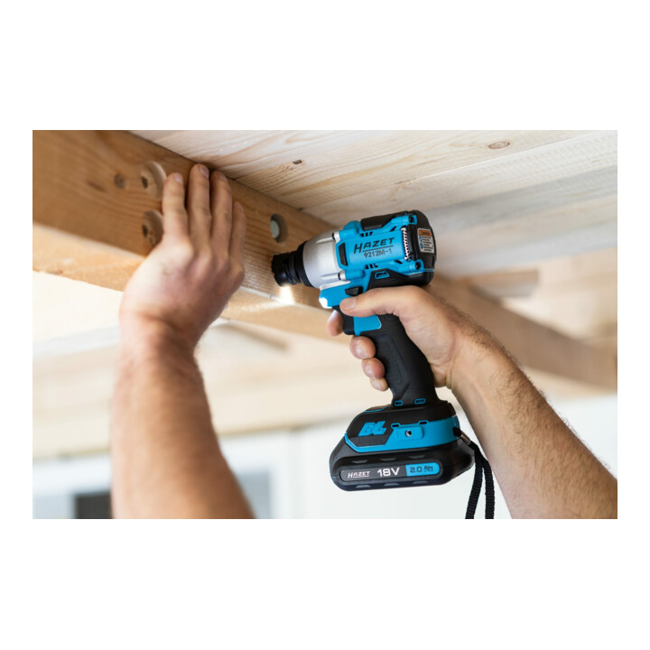 HAZET Mini Akku-Schlagschrauber-Satz 18 V 9212M-1/4 Lösemoment maximal: 270 Nm Vierkant massiv 12,5 mm (1/2 Zoll) Anzahl Werkzeuge: 4