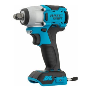 HAZET Mini avvitatore ad impulso a batteria, 18 V 9212M-010, Coppia massima di disserraggio: 270 Nm, Attacco quadro, massiccio, 12,5mm (1/2")