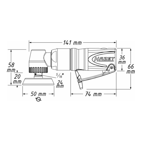 HAZET Mini Polierer 9033M-9