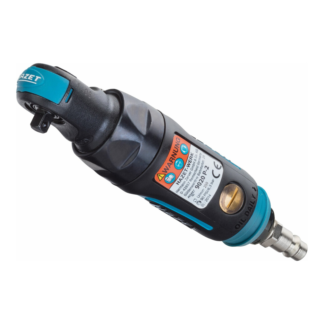HAZET Mini Ratelschroevendraaier 9020P-2 Vierkant massief 6,3 mm (1/4 inch)