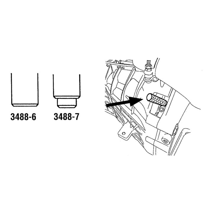 HAZET Motoreinstell-Werkzeug FORD 3488/8 Anzahl Werkzeuge: 8