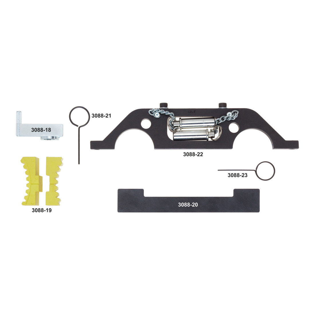 HAZET Motoreinstell-Werkzeug OPEL / VAUXHALL 3088/7 7-teilig