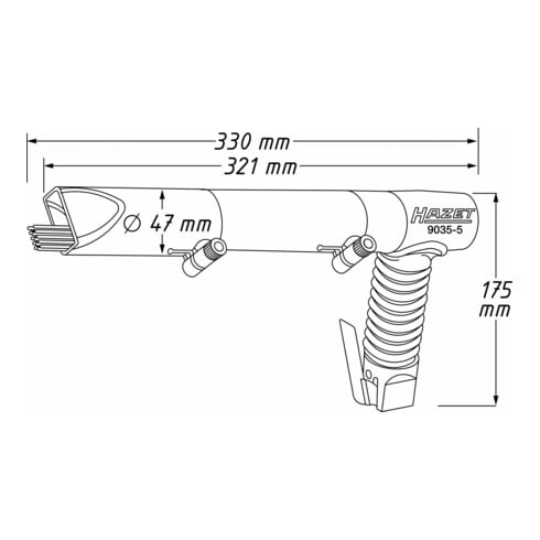 HAZET naald scaler 9035-5