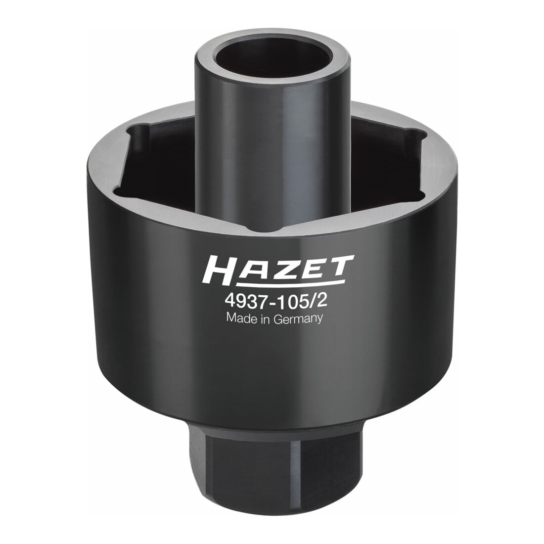 HAZET Nkw Achsmutter-Steckschlüssel-Satz DAF, RENAULT, Volvo 4937-105/2 Vierkant hohl 25 mm (1 Zoll) Außen-Sechskant Profil 105 Anzahl Werkzeuge: 2