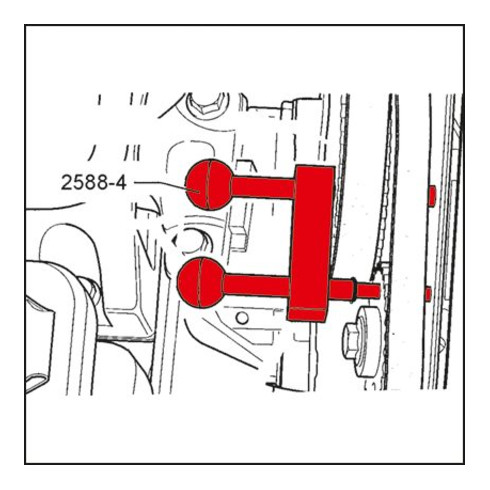 HAZET Nockenwellen-Arretierung 2588-4
