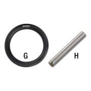 HAZET O-Ring 880S-G612 Vierkant hohl 10 mm (3/8 Zoll) Durchmesser 13 x 3,5