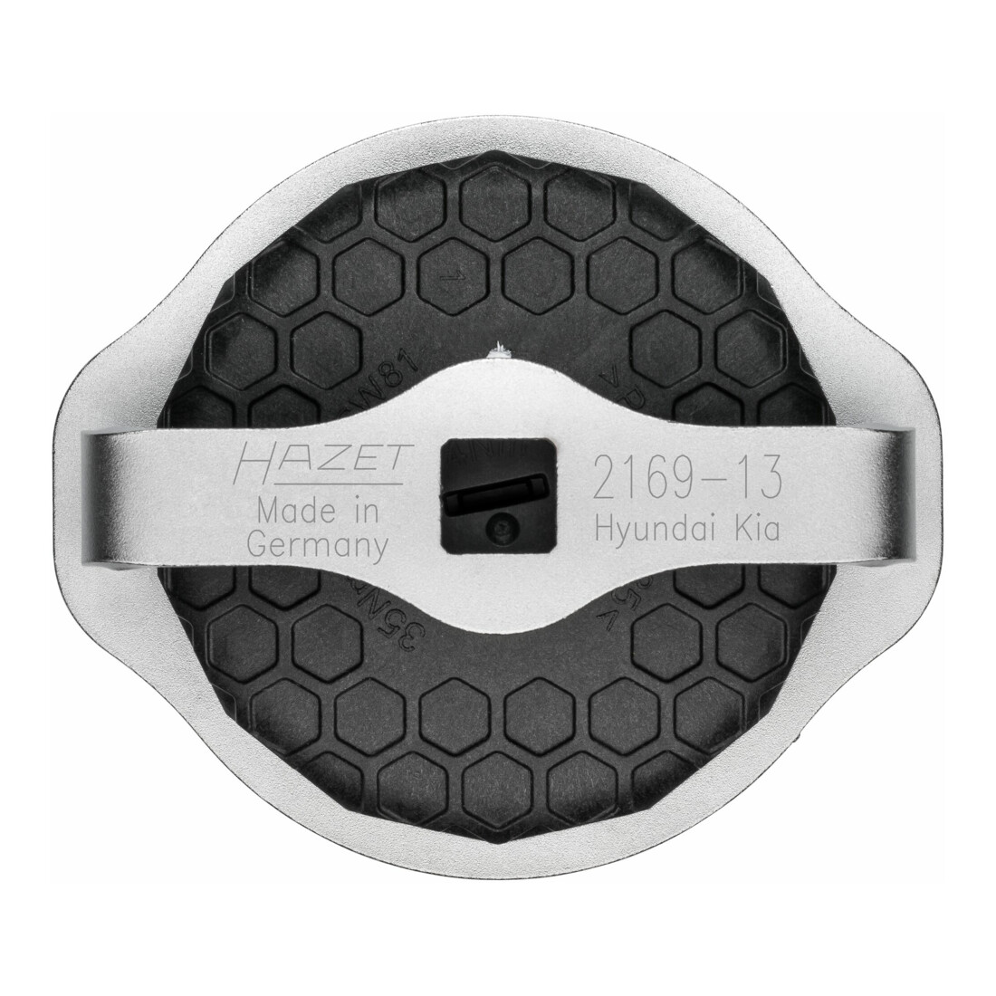 HAZET Ölfilter-Schlüssel, Vierkant hohl 12,5 mm (1/2 Zoll), Außen-14-kant Profil, 92 mm