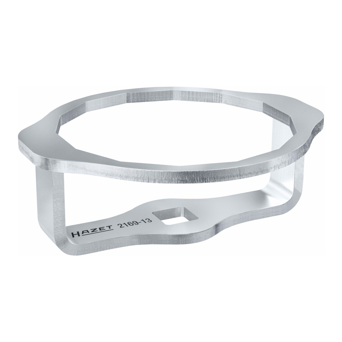 HAZET Ölfilter-Schlüssel, Vierkant hohl 12,5 mm (1/2 Zoll), Außen-14-kant Profil, 92 mm