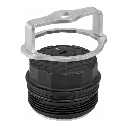 HAZET Ölfilter-Schlüssel, Vierkant hohl 12,5 mm (1/2 Zoll), Außen-14-kant Profil, 92 mm