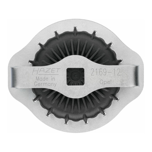 HAZET Ölfilter-Schlüssel, Vierkant hohl 12,5 mm (1/2 Zoll), Rillenprofil, 107 mm