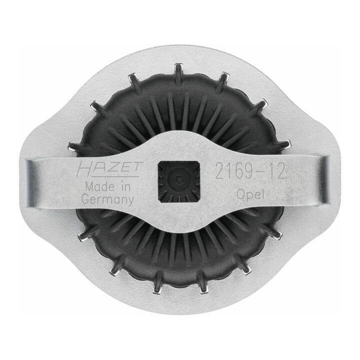 HAZET Ölfilter-Schlüssel, Vierkant hohl 12,5 mm (1/2 Zoll), Rillenprofil, 107 mm